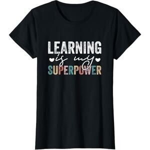 Learning is My Superpower T-Shirt Size XXL
